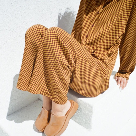 Lisa Says Gah checkered matching set cold Bailey top Medium - Picture 3 of 14